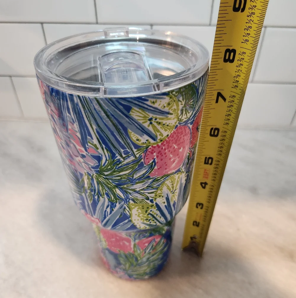 Lilly Pulitzer Stainless Steel Insulated Tumbler With Lid 
